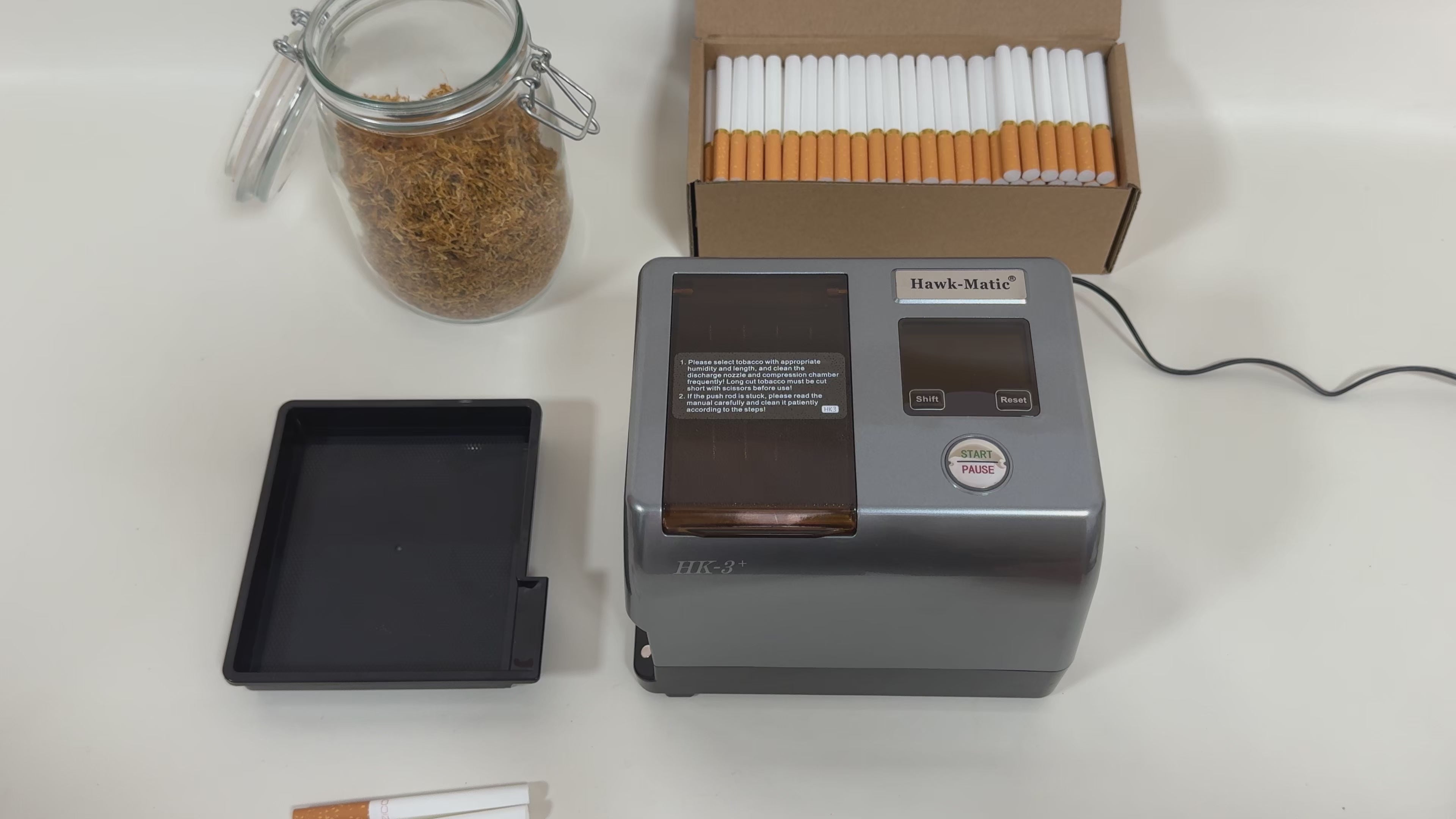 hawk matic hk3 automatic electric cigarette injector machine HawkMatic HK3+ Cigarette Rolling Machine Health & Personal Care HawkMatic HK3+ Automatic Electric Cigarette